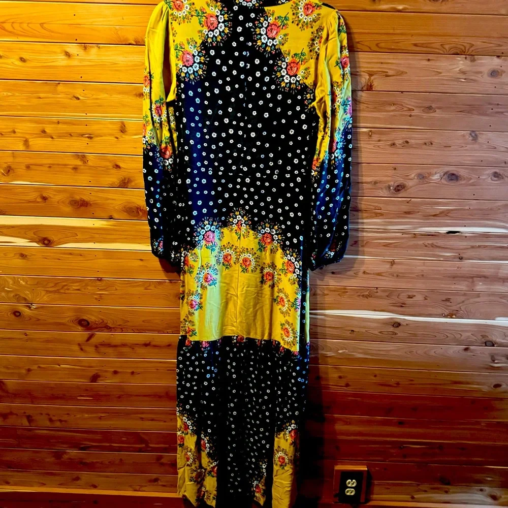 Anthropologie Floreat Floral-Blocked Maxi Dress - Picture 5 of 6